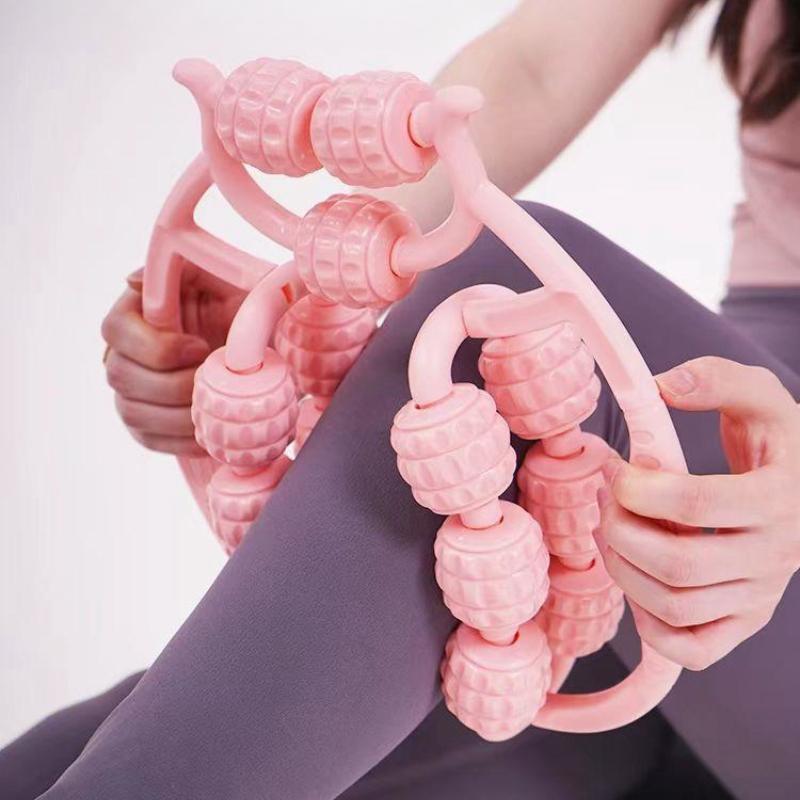 XS Fitness ลูกกลิ้งนวดขา ลูกกลิ้งนวดขาโยคะ 9ล้อ 15ล้อ 23ล้อ 360°กระชับเรียวขา นวดสลายไขมัน แกนนวดปรับได้กว้าง Massage - รูปที่ 7