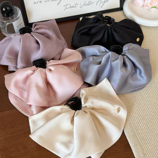 MYPINK 💕กิ๊บติดผม แฟชั่นโบว์ติดผม กิ๊บโบว์ สีพื้น เรียบหรู