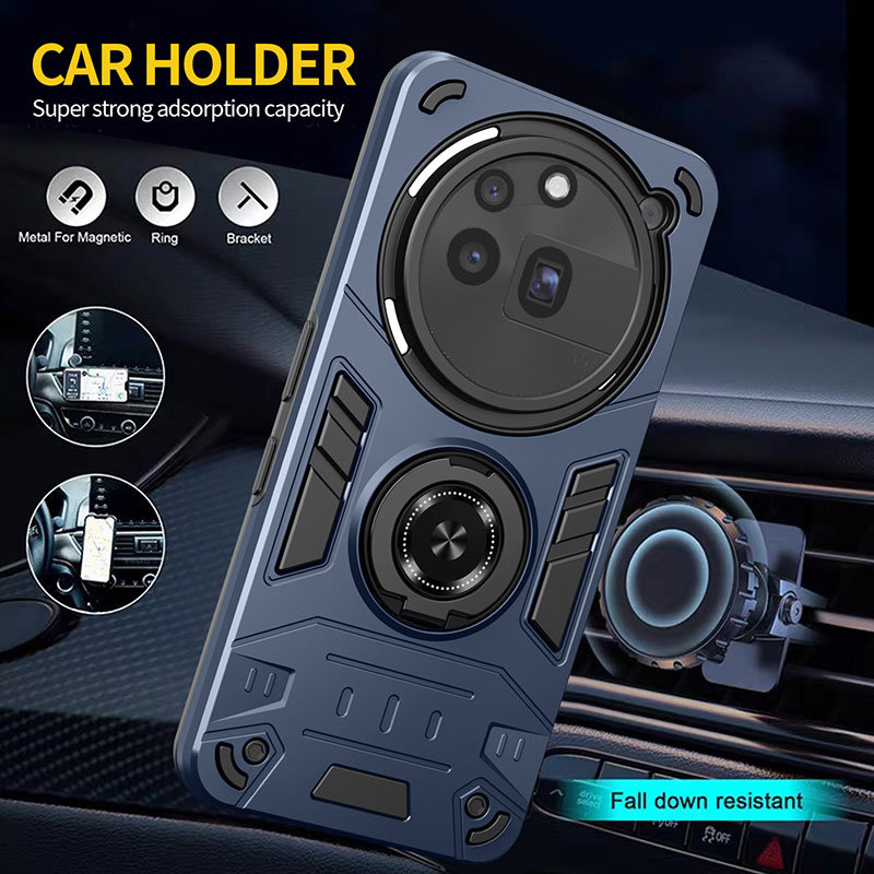 สําหรับเคสโทรศัพท์ Nothing 3A Pro, Armor 360° แหวนหมุนรองรับฝาครอบป้องกันกันกระแทก