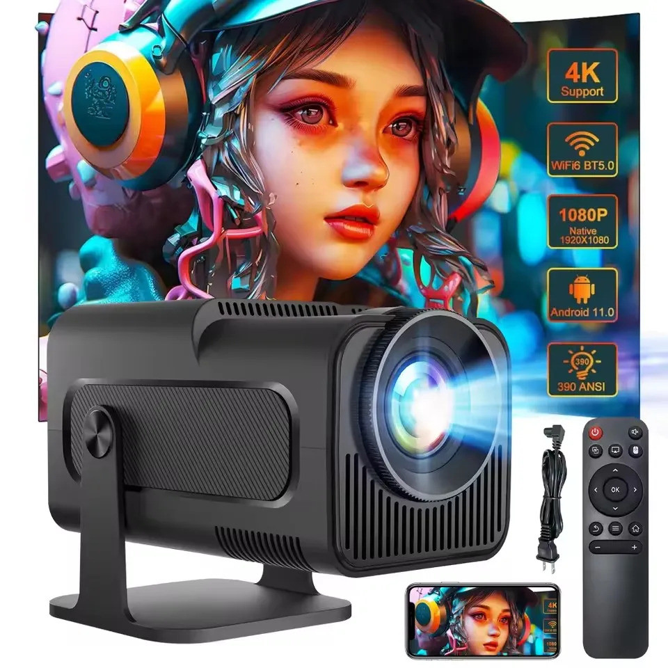 Magcubic 4k Hd โปรเจคเตอร์ Android 11 Wifi6 Hy320 Allwinner H713 390si Bt5.0 1920*1080p กลางแจ้งแบบพ