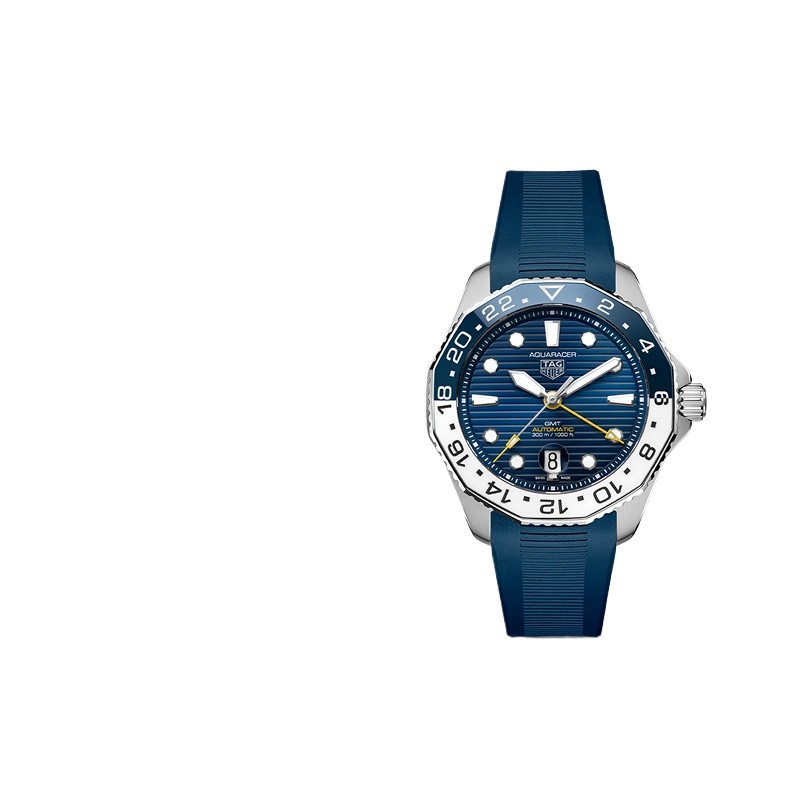 TT.TAGE Heuersee Sports Diving Series GMT Dual Time Diving Mechanical Watch นาฬิกาสีน้ําเงิน