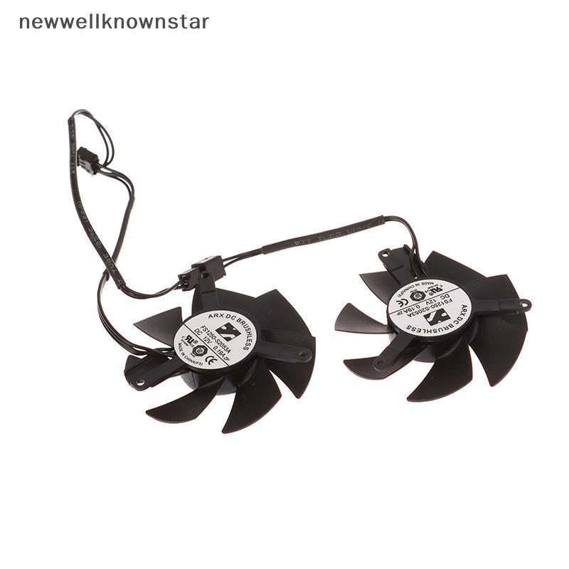 Newwellknownstar 1 คู่ FS1250-S2053A 0.19A GPU VGA Video Cooler กราฟิกการ์ดพัดลมสําหรับ GTX 1650 163