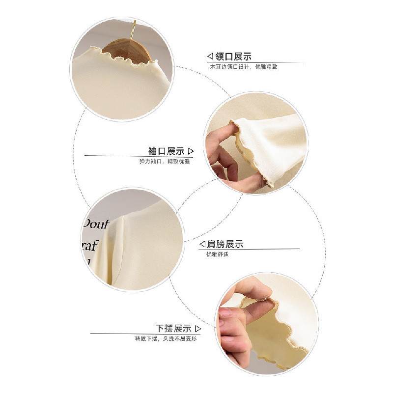 80-150【พร้อมส่ง】เสื้อซับในเด็กผู้หญิงแขนยาวสีเรียบ แฟชั่นเอนกประสงค์ สำหรับเด็กวัยเรียนในหน้าหนาว - รูปที่ 4