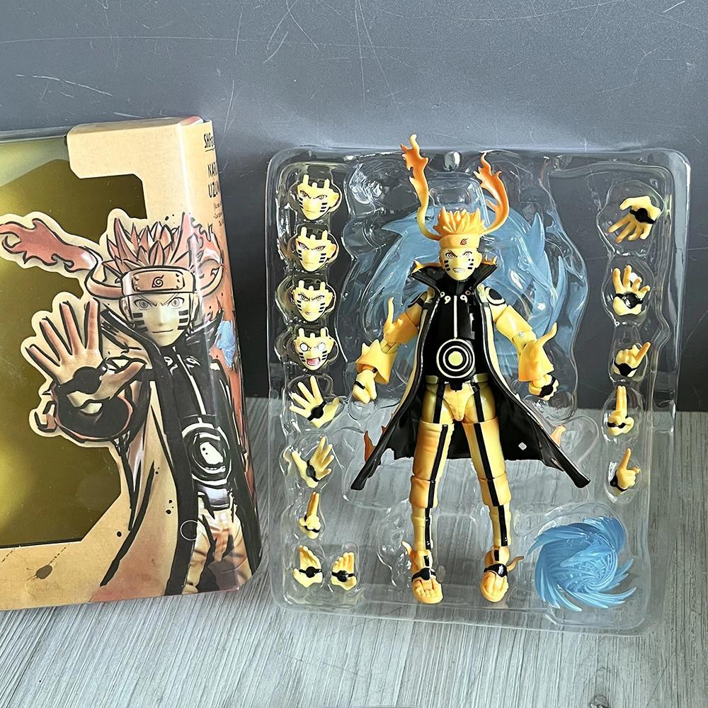 อะนิเมะ SHF NARUTO UZUMAKI รูป Kurama Link โหมด SHFiguarts Action Figure ของเล่นของขวัญวันเกิด