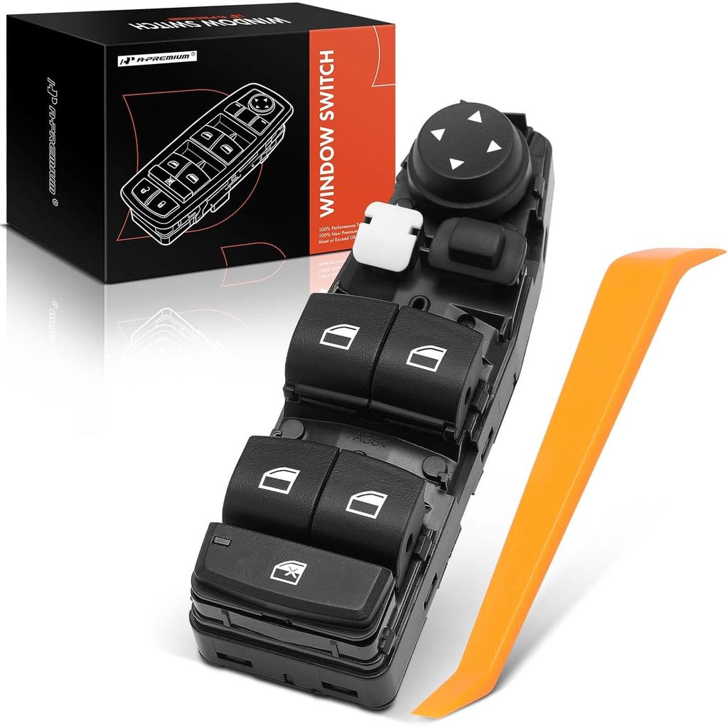 A-Premium Master Power Window Switch เข้ากันได้กับ BMW 320i, 320i xDrive, 328d, 328i, 328i xDrive, 3