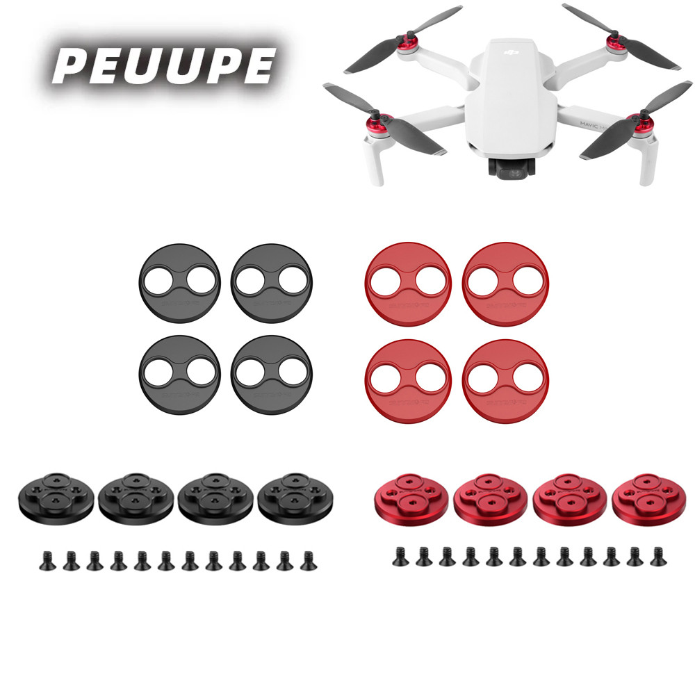 เหมาะสําหรับ DJI Mini 4K/2SE/2/SE Anti-Propeller Anti-Collision ฝาครอบมอเตอร์ MINI2SE อัพเกรด Pad ความสูงอลูมิเนียมฝาครอบมอเตอร์ MINI2 อุปกรณ์เสริม