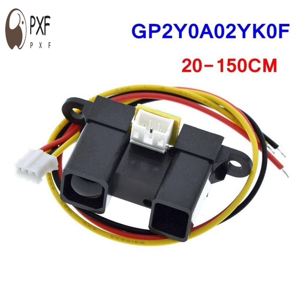 GP2Y0A02YK0F โมดูลเซ็นเซอร์ระยะทางอินฟราเรด - ช่วง 20 ซม. ถึง 150 ซม.
