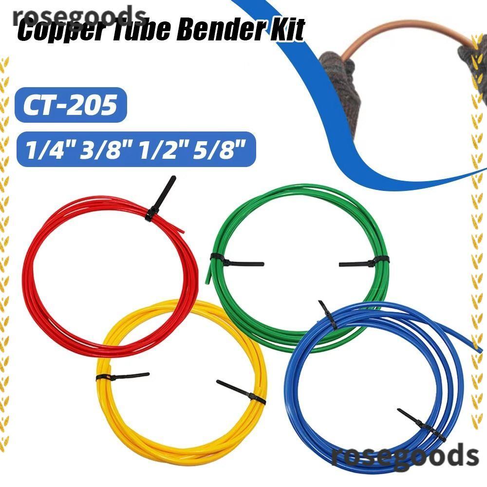 ROSEGOODS 1 ชิ้น Bend ท่อป้องกัน Strip, Anti-Deformation 1/4 "3/8" 1/2/8" ท่อทองแดงป้องกัน, 4 เมตร CT-205 PE พลาสติกหลอดทองแดง Bender Kit หลอดสําหรับเครื่องปรับอากาศ