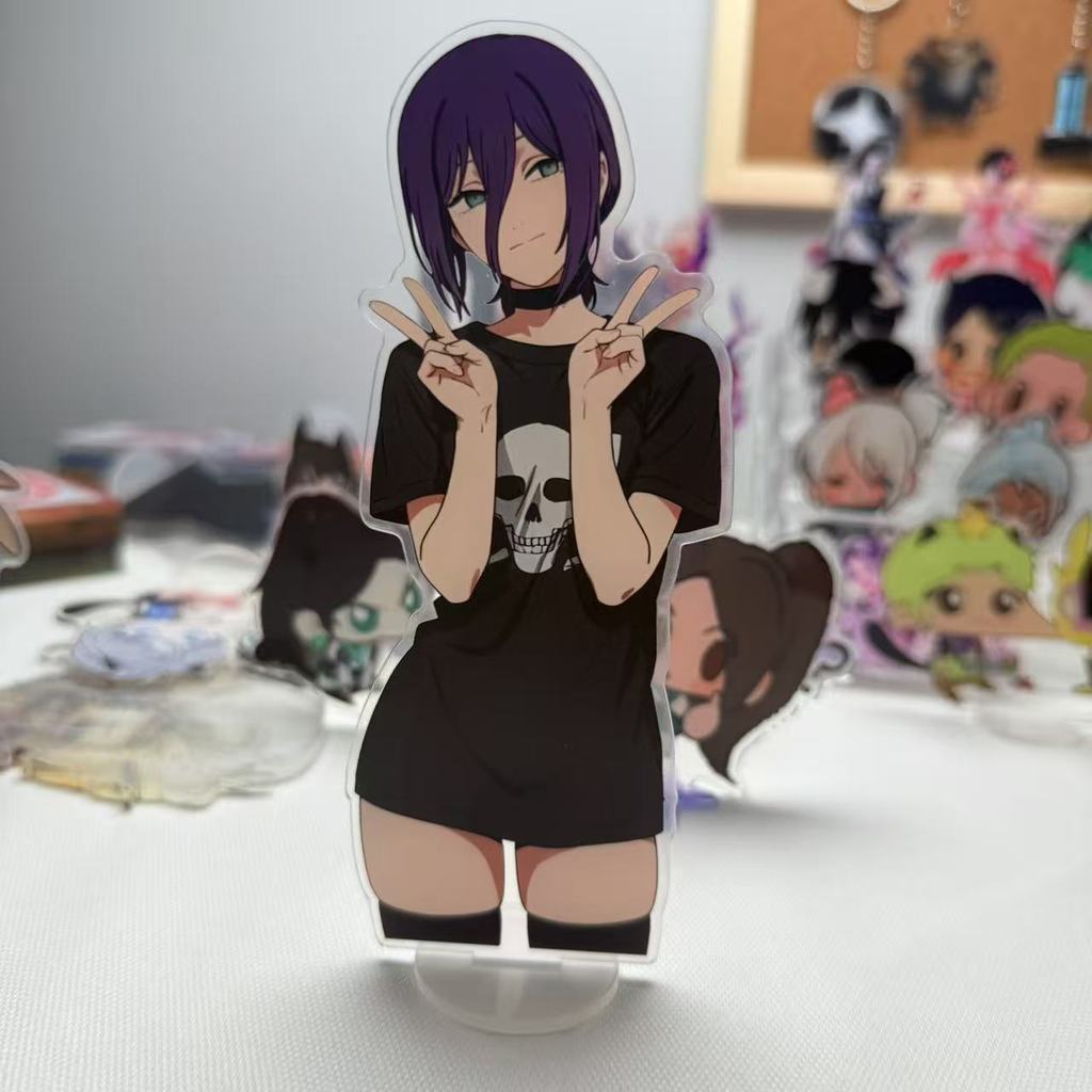 Reze อะคริลิค Chainsaw Man รูปแสดงอะนิเมะสินค้าคอลเลกชันตกแต่งโต๊ะเครื่องประดับ Accesorios ของขวัญเพื่อน