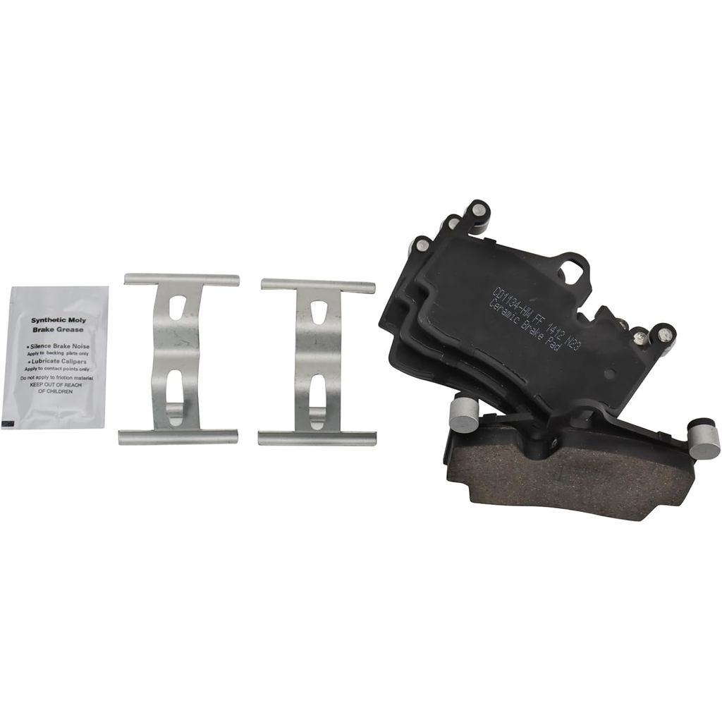 TRQ ผ้าเบรคหลังเซรามิค 2017-2018 Porsche 718 Boxster 718 Cayman 2005-2016 Boxster 2006-2016 Cayman