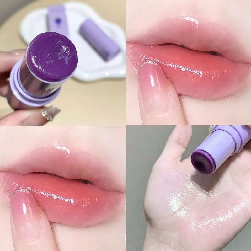ลิปสติก Agentin Moisturizing Moisturizing Dry Cracked Lip Balm Fade ลิปสติกไม่มีสี Exfoliating Dead Skin Primer Grape Lip Lines