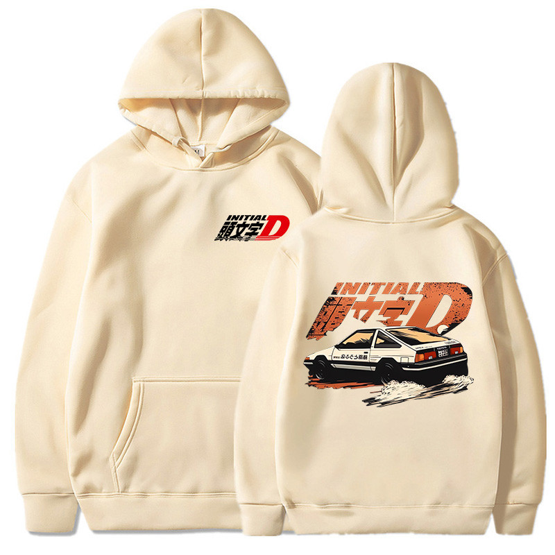 JDM ยานยนต์รถ hoodie AE86 - Manga Hoody Redsuns การ์ตูนเสื้ออะนิเมะเริ่มต้น D Hoodie
