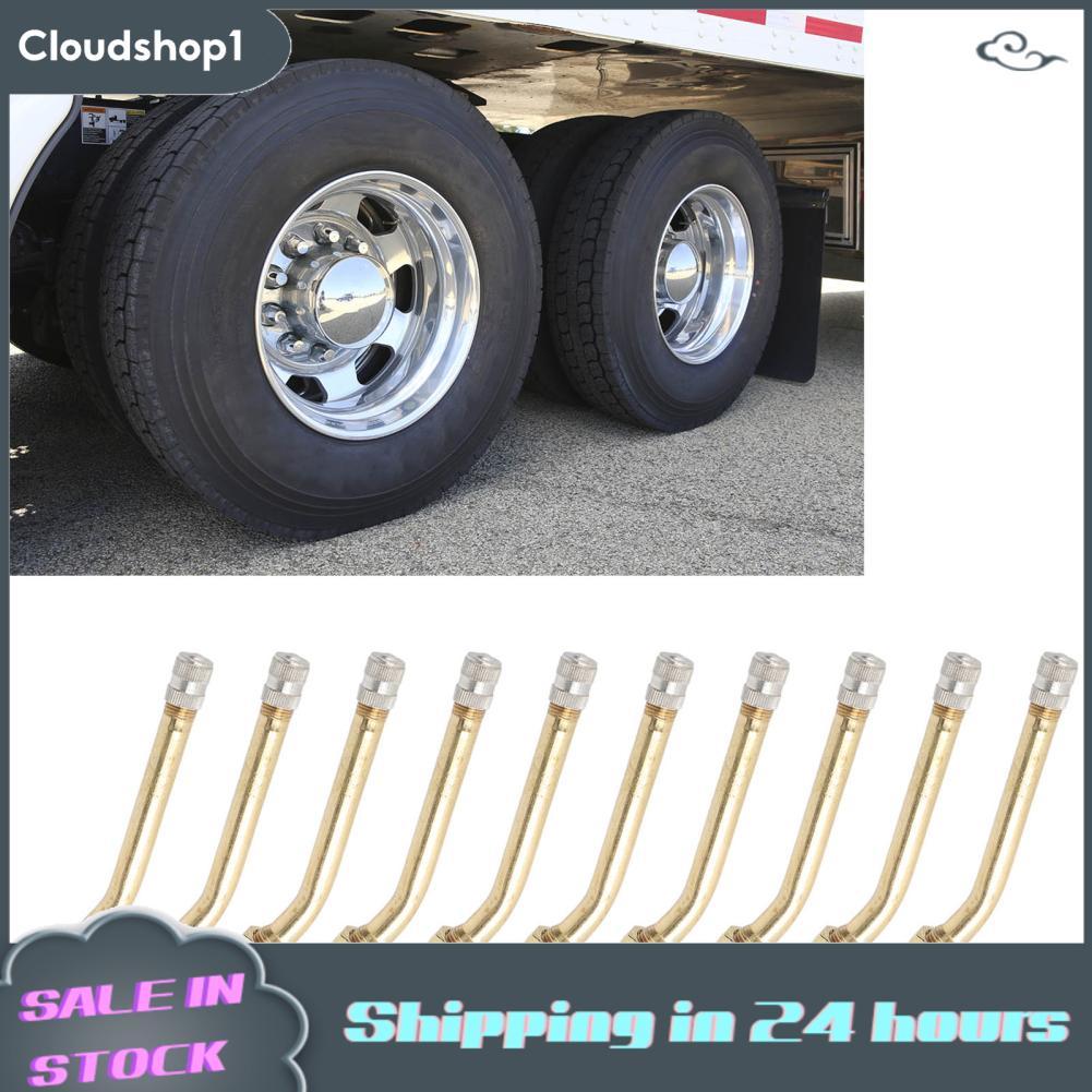 Cloudshop1 Cloudshop1 Aqur2020 ก้านวาล์ว 20PCS ยาวความเข้ากันได้กว้างน้ำหนักเบา RV ยาง Extender ทองแ