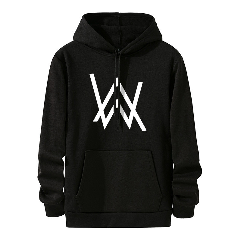 Jiahao Same Style alan walker Allen Walker เสื้อสเวตเตอร์พิมพ์ลาย Unisex เสื้อฮู้ดผ้าฟลีซ Jiahao แบบ