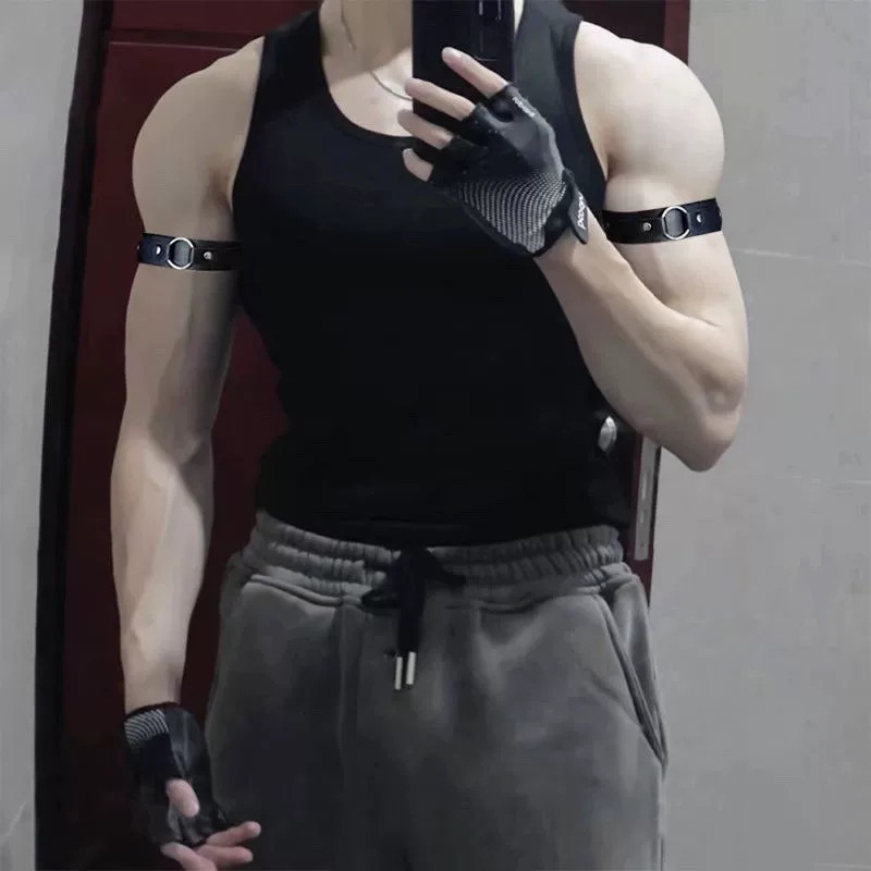 สร้อยข้อมือ สร้อยข้อมือสีดําวงแขนวงแขนแหวนโลหะแหวนแขนเครื่องประดับแฟชั่นข้อมือวงมือวงเซ็กซี่หนังเสื้อผ้าอุปกรณ์เส
