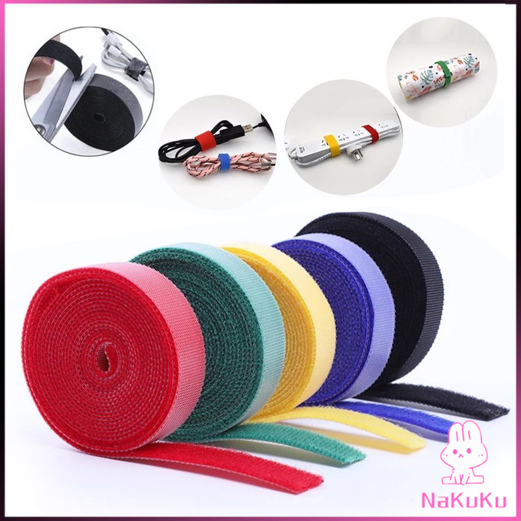 NKK สายรัดเวลโคร 5 เมตร  แข็งแรง  1cm * 5m รัดของ รัดสายไฟได้ Tearable strap ราคา ถูกที่สุด ดีลบีเคเค แกลเลอรีภาพที่ 3