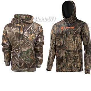 เสื้อสเวตเตอร์แขนยาวขนสัตว์ลายพราง Realtree Xtra สำหรับผู้ชา…