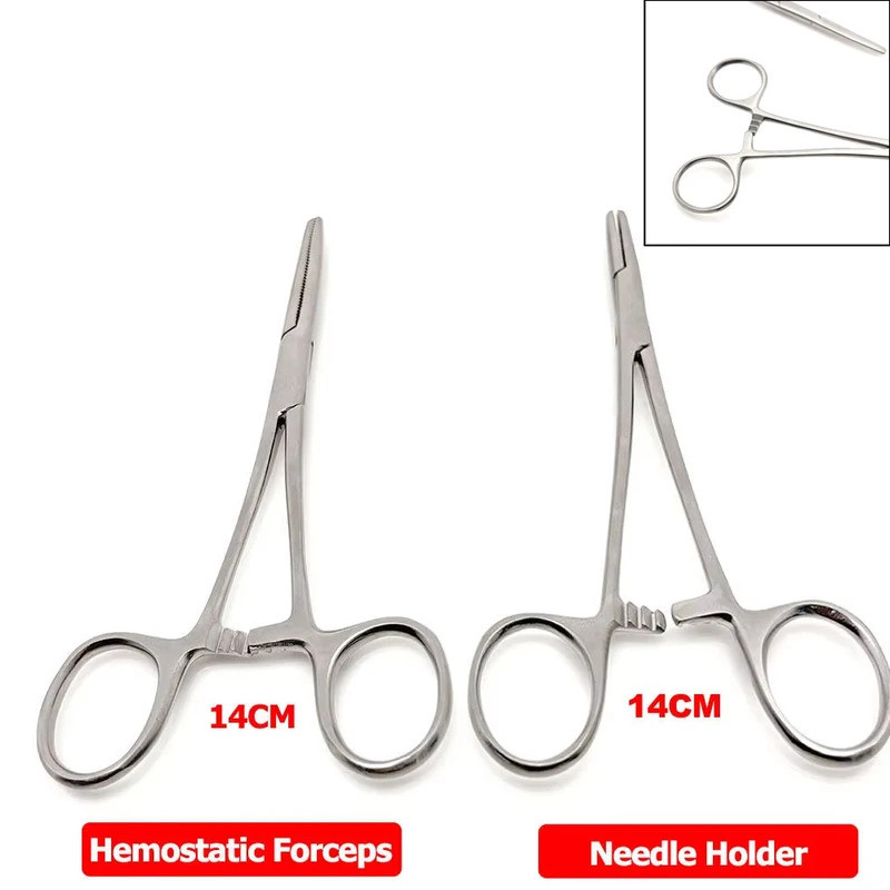 Dental Surgical Instruments Stainless Steel Needle Holder Hemostatic Clamp Forceps Pean Artery Force
