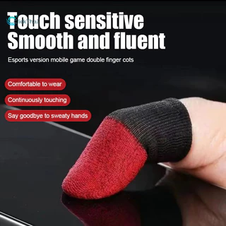 ถุงนิ้ว 3D (1คู่) 0.3mm ผ้าไหม ถุงนิ้วช่วยเล่นเกม ความไวสูง Finger-cot slip Finger-cot Ultra-thin เกมมือถือ Finger-cot