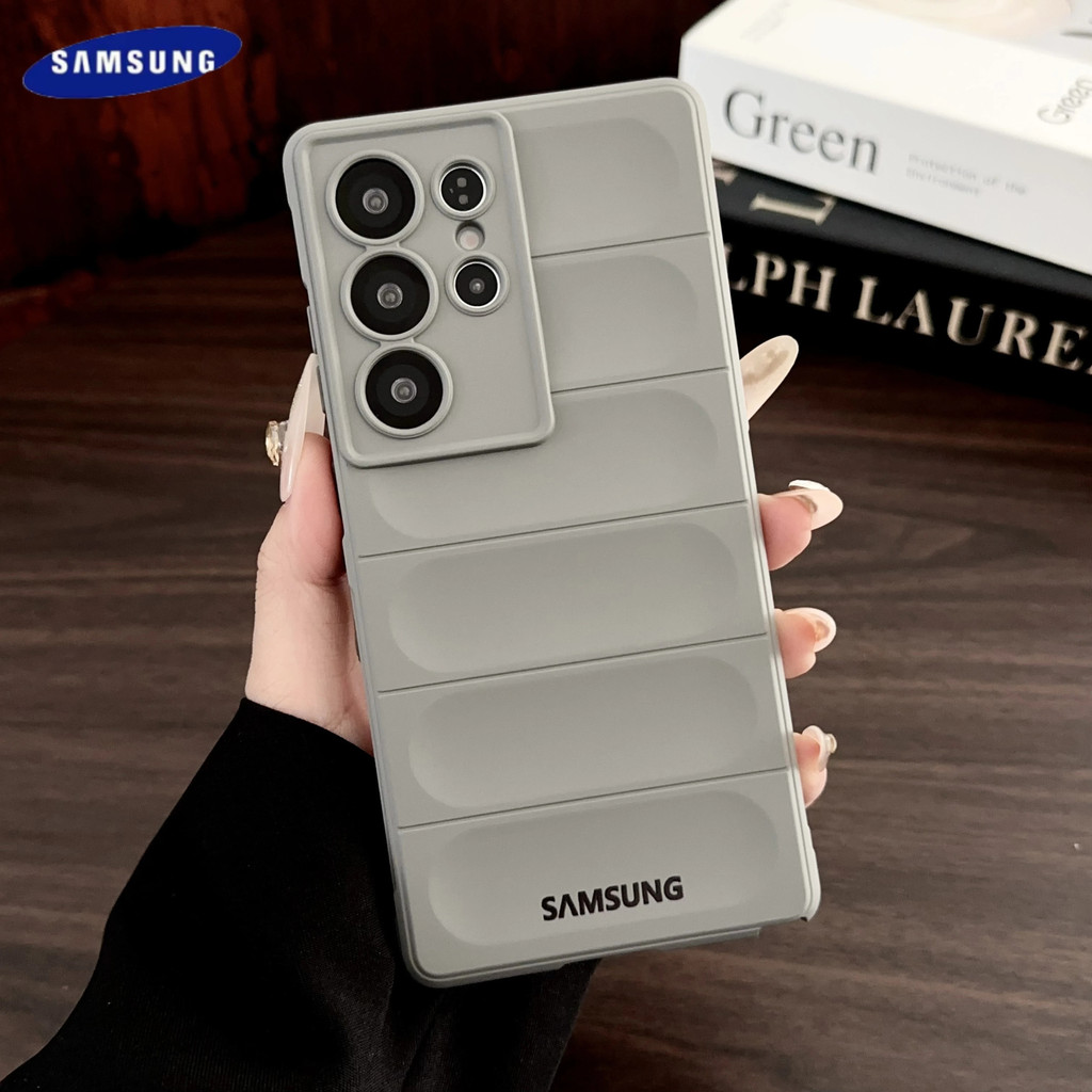 SAMSUNG จํากัดซิลิโคนเหลวกันกระแทกสําหรับSamsung Galaxy S25 S24 S23fe S22 S21 Ultra Plusโทรศัพท์หมาย