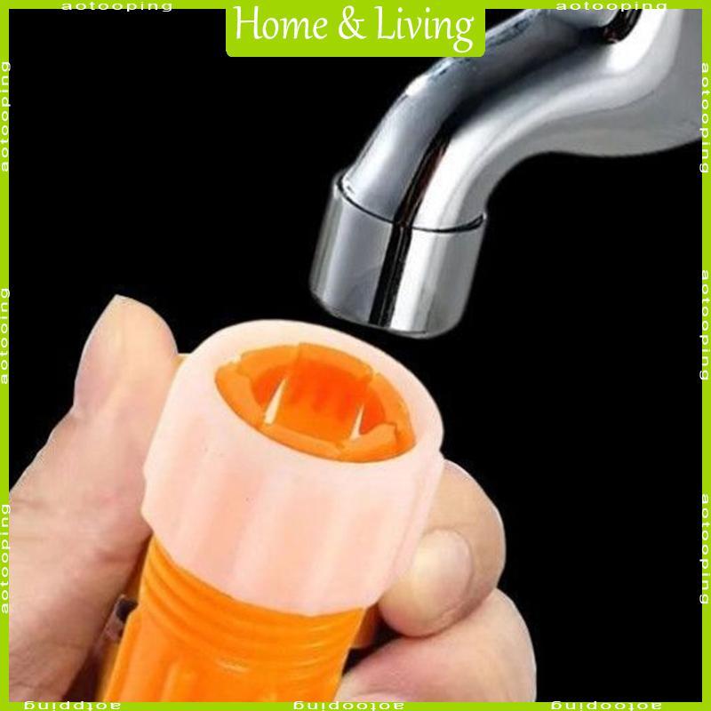 AOTOO ท่อน้ํา Quick Connector Universal ก๊อกน้ํารอบแตะอะแดปเตอร์ล้างรถท่อน้ําก๊อกน้ําซีล Connector E