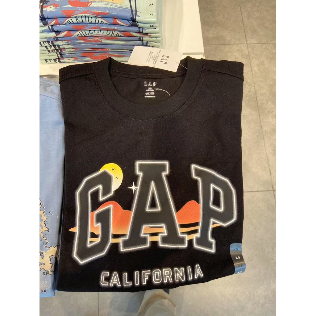 จี. App Unisex ใหม่พิมพ์โลโก้ผ้าฝ้ายแท้รอบคอแขนสั้นเสื้อยืดหลวมด้านบน 727698