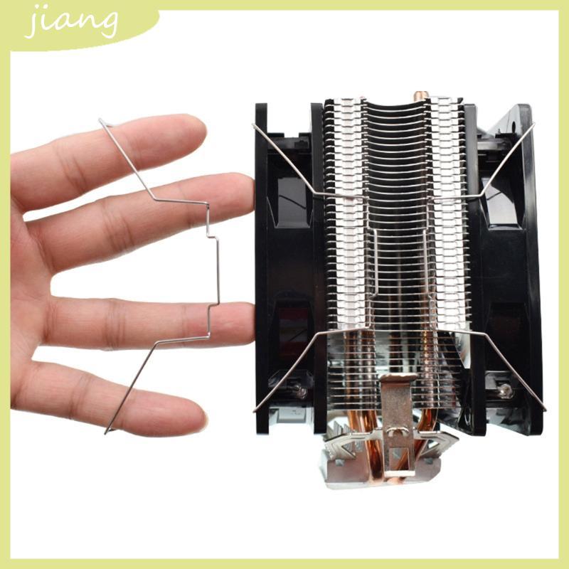 JN 8 9 12 สําหรับ cm พัดลมติดตั้งบน CPU Coolers คลิปเหล็ก Easy Smooth สร้าง 2 ชิ้น