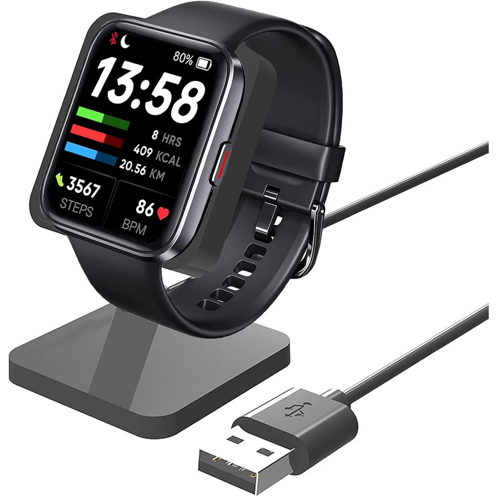 ID208BT Charger Stand,Lamshaw แท่นชาร์จโต๊ะนาฬิกาขาตั้งชาร์จ Dock Station ใช้งานร่วมกับ SKG V7 Pro/K