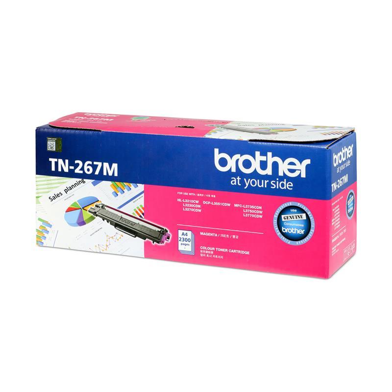 BROTHER ผงหมึกโทนเนอร์ รุ่น TN-267M สีม่วงแดง Magenta
