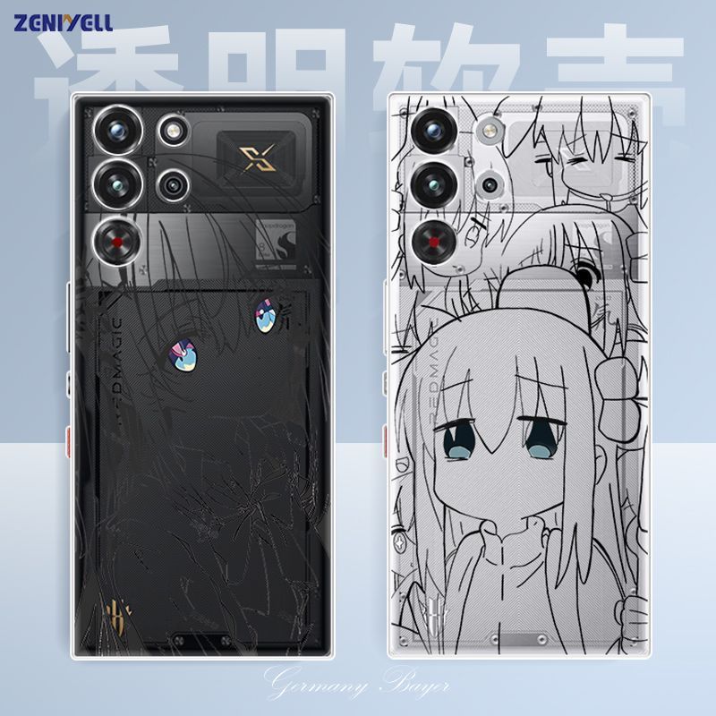 สําหรับเคสโทรศัพท์ Red Magic 10S Pro Red Magic 10 Pro Soft Case Gaming ฝาครอบป้องกันอินเทรนด์