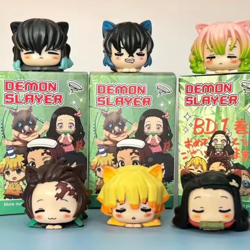 Anime Demon Slayer Action Figure Kamado Tanjirou Nezuko Zenitsu Action Figure Friends