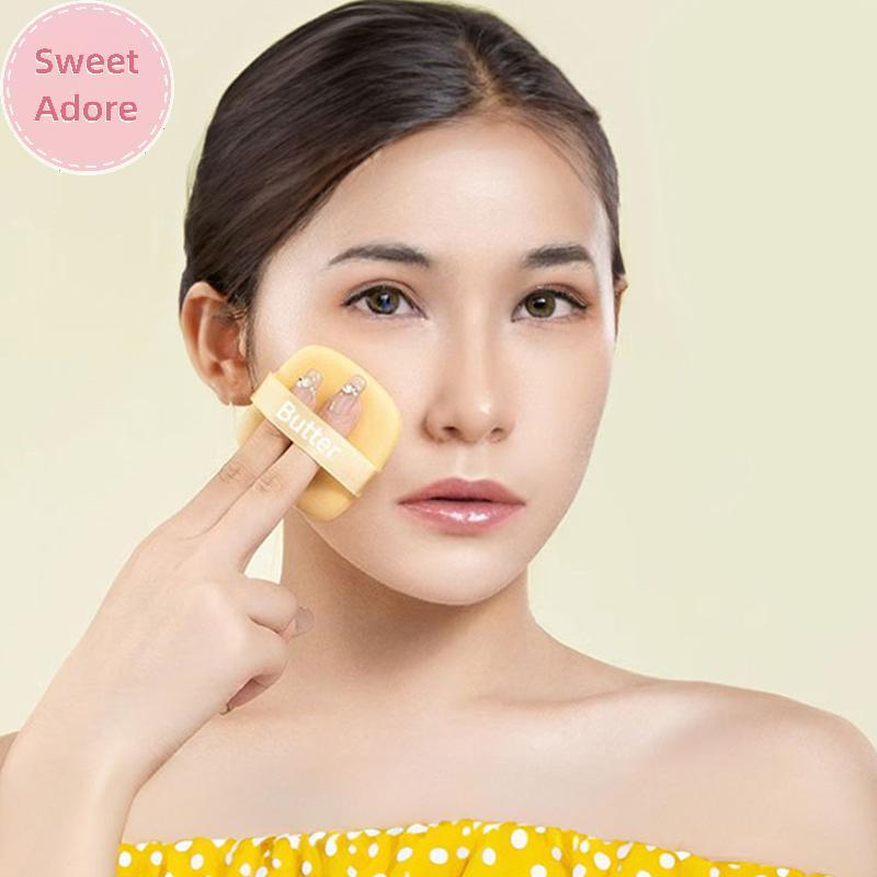 SweetAdore 6 ชิ้นชุดแป้งพัฟเปียกและแห้งเครื่องมือความงามอเนกประสงค์ Mini Thumb Powder Puff ไม่กินแป้