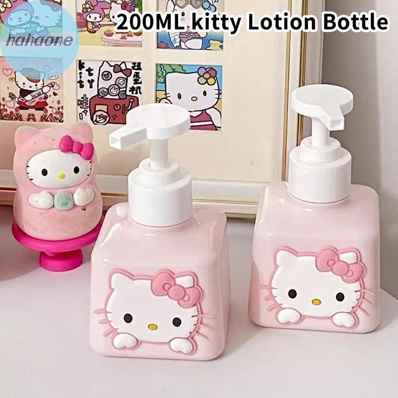 SANRIO ฮาฮาโอน ซานริโอ น่ารักขวดเปล่าอะนิเมะ สวัสดี คิตตี้ ขวดความจุขนาดใหญ่โลชั่นรีฟิลขวดสบู่มือแชมพูเจลอาบน้ําขวด ไทย