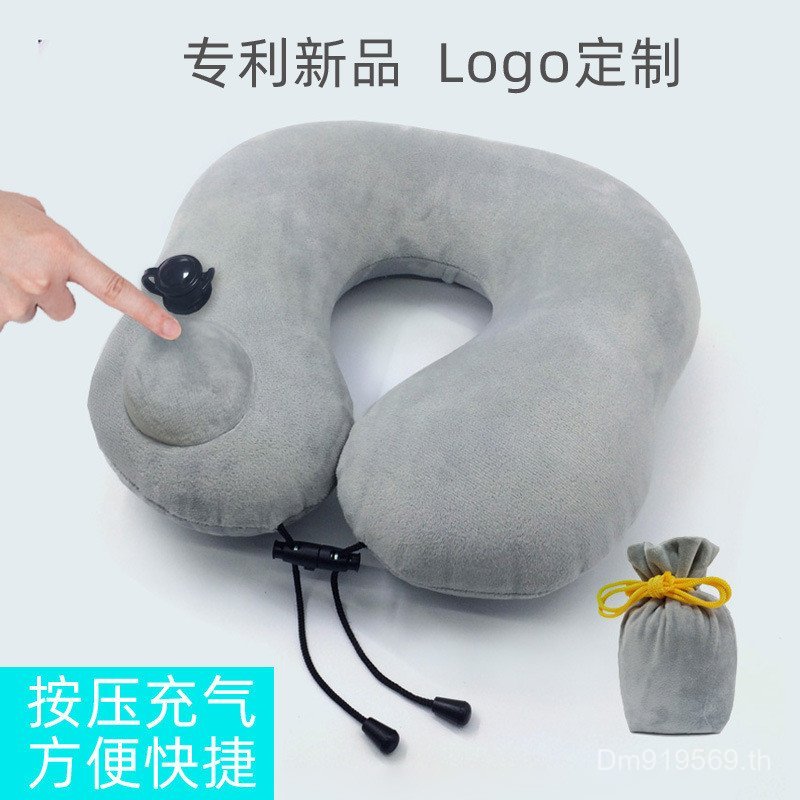 หมอนรองคอ ที่กําหนดเองเดินทางหมอนพองขายส่งป้องกันข้ามพรมแดนเครื่องบินหมอนกดคอหมอนพร้อมสต็อกแบบพกพาผู