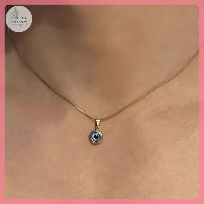 UU Angel Eyes Clavicle Chain Evil Eye สร้อยคอสําหรับผู้ชายผู้หญิง Evil Eye Choker แฟชั่นเครื่องประดั