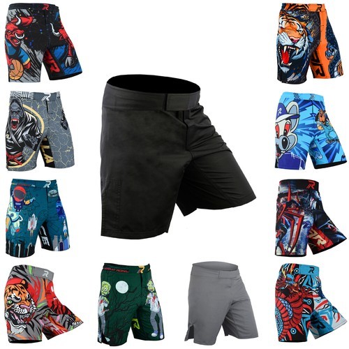 2025 ใหม่ KOYES Kids MMA Shorts Cage Mens Athletic Grappling Muay Thai Trunk Shorts