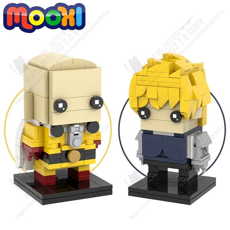 Series Diy One-punch Man ตัวละคร Building Blocks ไซตามะ Genos Action Figure การ์ตูนชุดอิฐของเล่นสําห