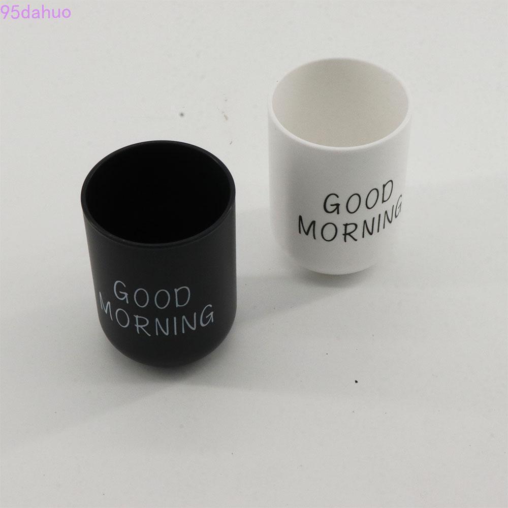 DAHUO Good Morning Cup Travel Healthy ผู้ถือแปรงสีฟันแบบใช้ซ้ําได้จัดเก็บถ้วยดื่ม Drinkware ถ้วยชา C