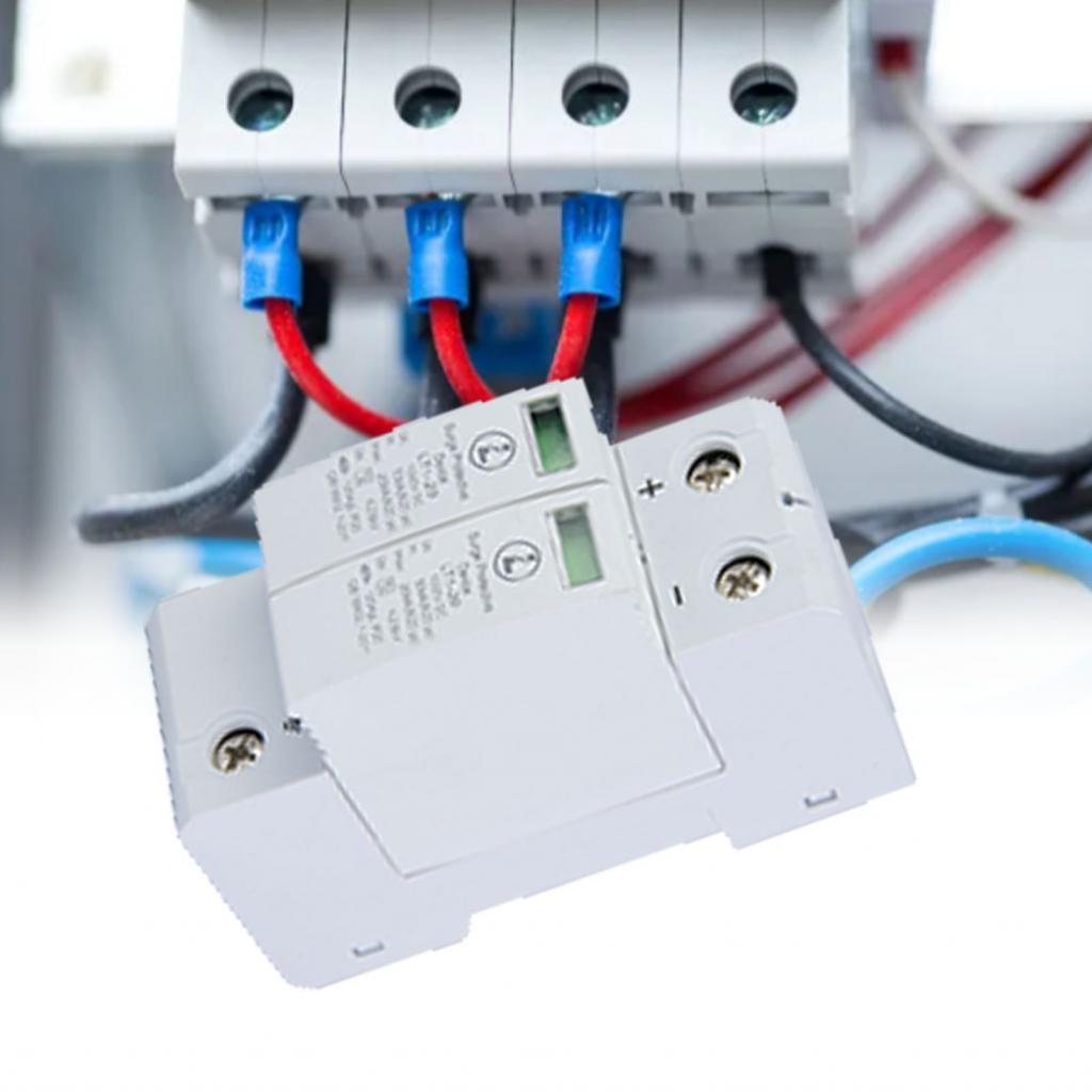 Thaihometools-TH อุปกรณ์ป้องกัน Flame Retardant PC Shell Modular Design Guide Rail Mounting 2P Prote