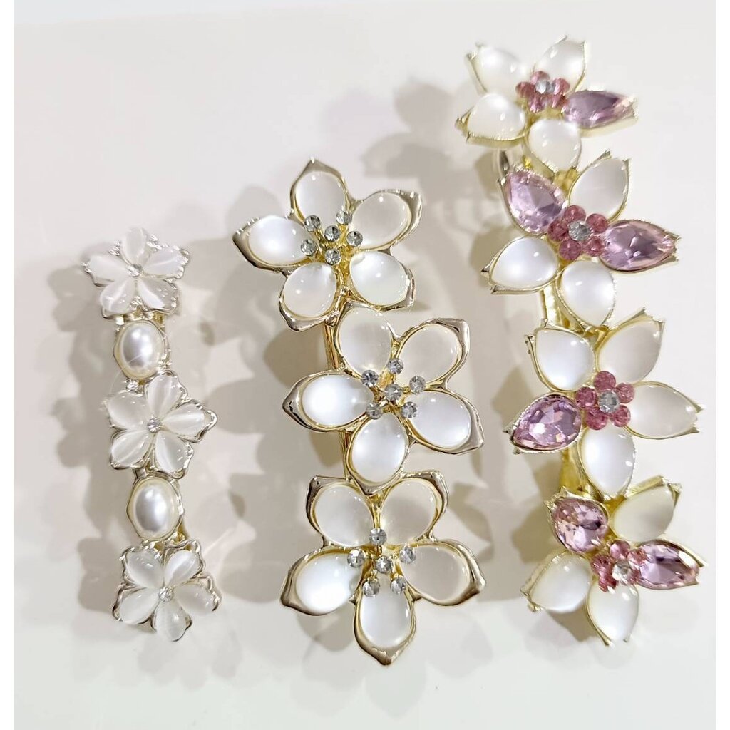 MYPINK 💕คลิปติดผม คลิปหนีบผมโอปอล เรียบ หรู ดูดี กิ๊บติดผมผู้หญิง - รูปที่ 7