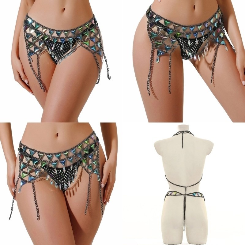 Multi-Layered Drop Pattern Waist Chain Women's Waist Accessories