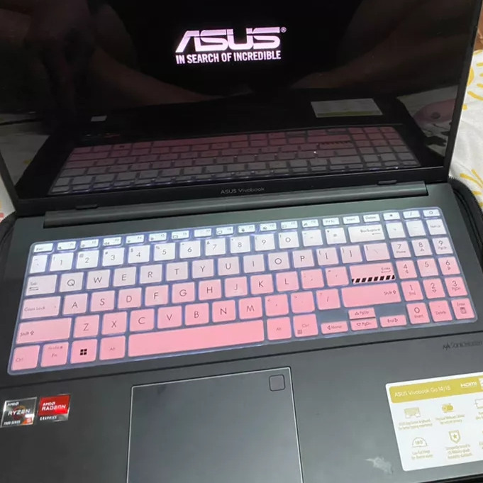 ใหม่ ASUS Vivobook Go 15 คีย์บอร์ด E1504F ซิลิโคนแล็ปท็อปคีย์บอร์ด Protector M1503Q A1502 K3502 ป้องกันผิว K3502Z กันน้ํา Flim 2023