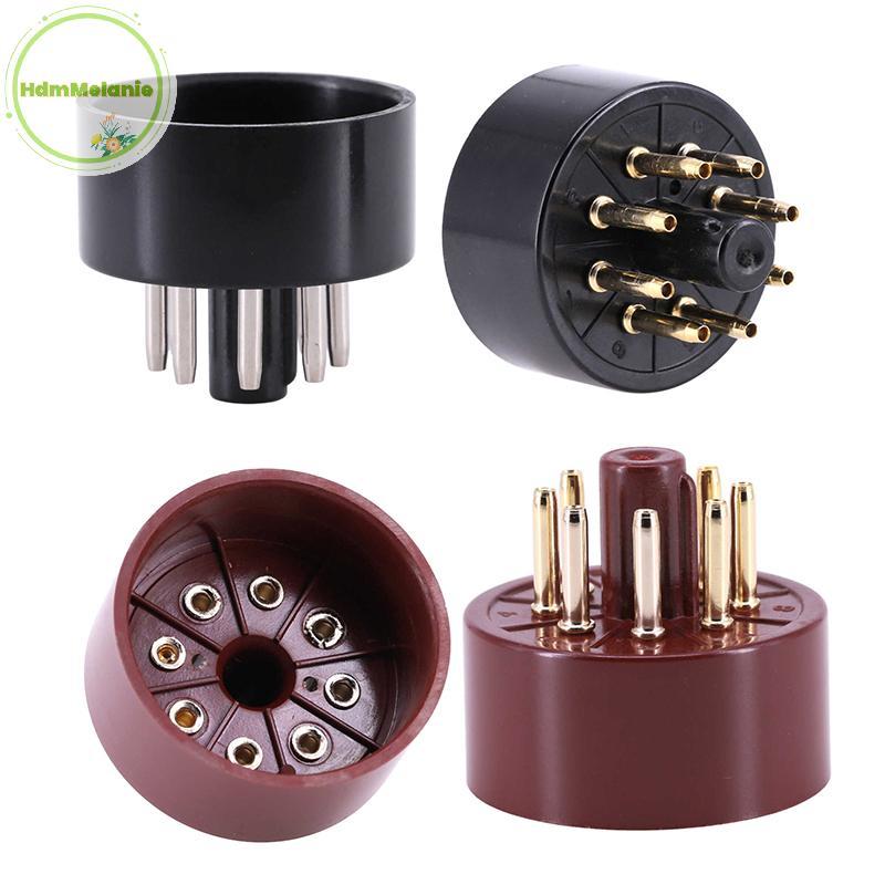 HDMM 1 PCS 8Pins Bakelite Tube Socket S8AES Bakelite Tube Base สําหรับ EL34C EL34 สูญญากาศหลอดเครื่อ