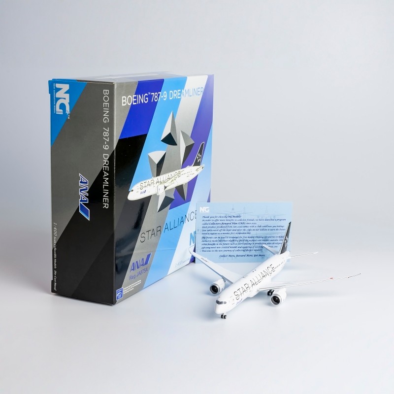 Ready Stock Alloy Passenger Aircraft Models NG Models 1/400 All Nippon Sky B787-9 JA872A Starry Sky 
