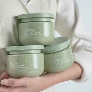 SELECTS 【สูตรไวท์เทนนิ่ง】สครับผิวอโวคาโด 250g เนื้อครีมนุ่ม如ไอศครีม ขจัดเซลล์ผิวเก่า ผิวขาวกระจ่างใส กลิ่นหอมฟรุ้งฟริ้ง