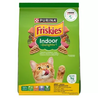 [จัดส่งจากคลัง] FRISKIES ฟริสกี้ส์ อาหารเม็ด สำหรับแมวโตเลี้ยงในบ้าน 1.1 kg [8850125073012]