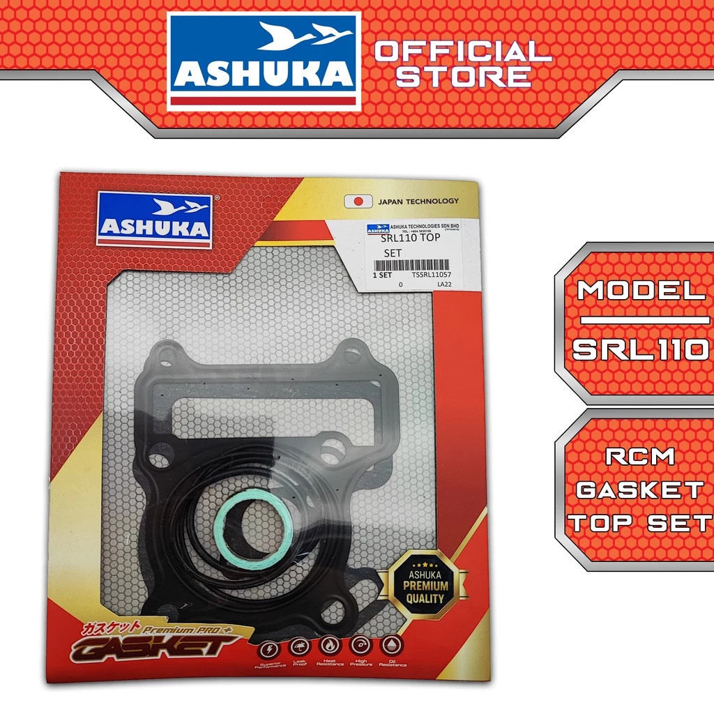 SRL110 LAGENDA 110 ASHUKA TOP SET GASKET 57MM 58MM