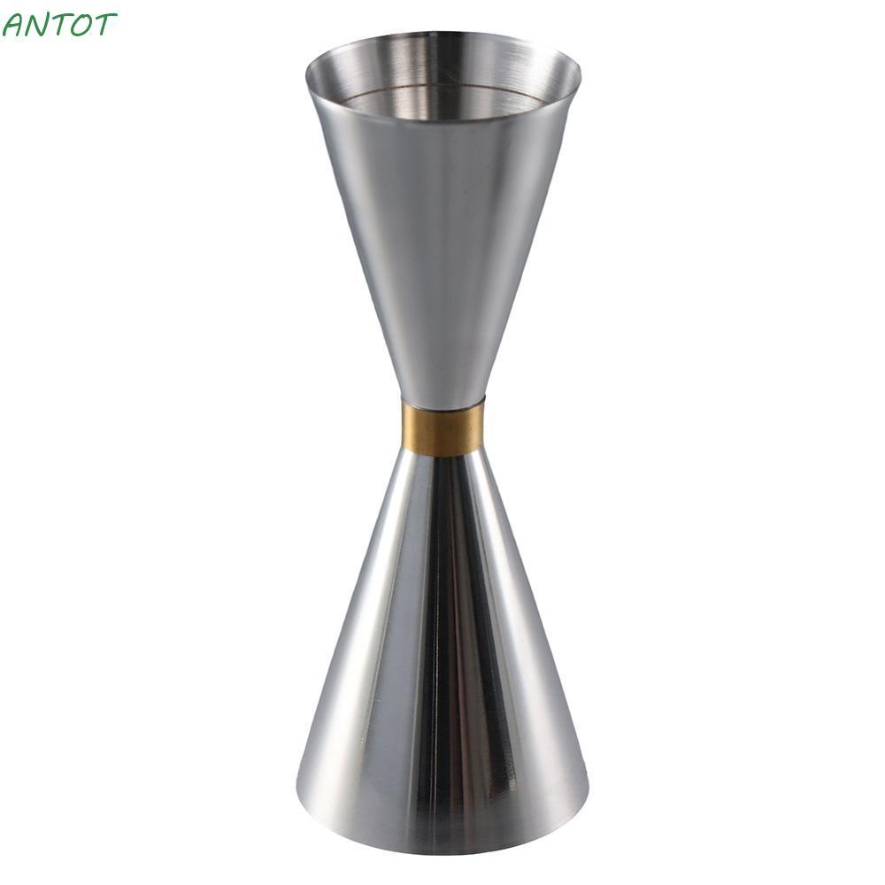 ANTOT Double Cocktail Jigger, การวัดภายใน OZ/ML Bar วัด Jigger, วัด Shot แถบสแตนเลส Jigger Bartendin