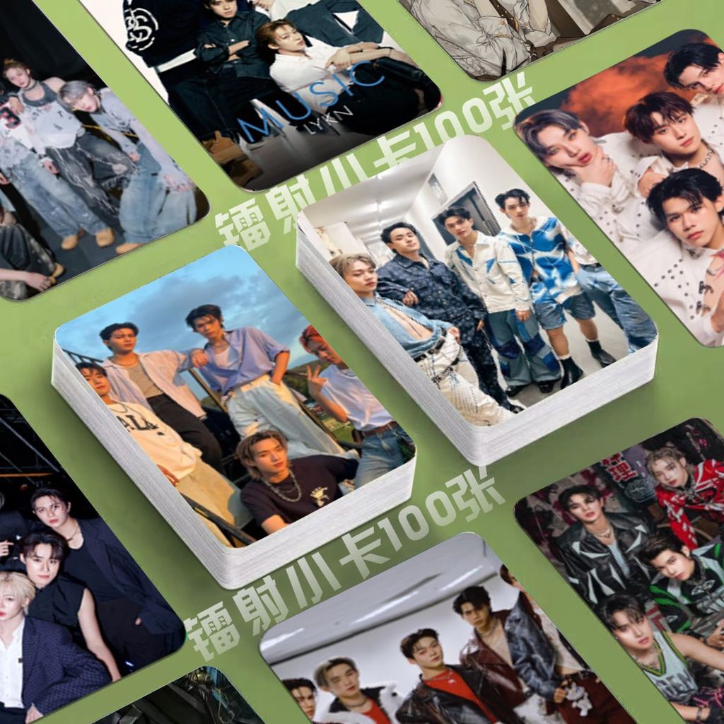 Lykn Mens Group Laser Card Zhang Taixing Album Photo Custom นิ้วรอบมุม lomo Card โปสการ์ด Lykn ปากกา