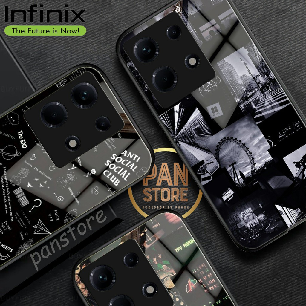 Softcase Glass Case Infinix Note 30/30 Pro ล่าสุด [SK-05] Case Infinix Note 30 Pro - เคสโทรศัพท์มือถ